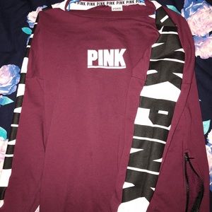 VS PINK Sweatshirt Maroon